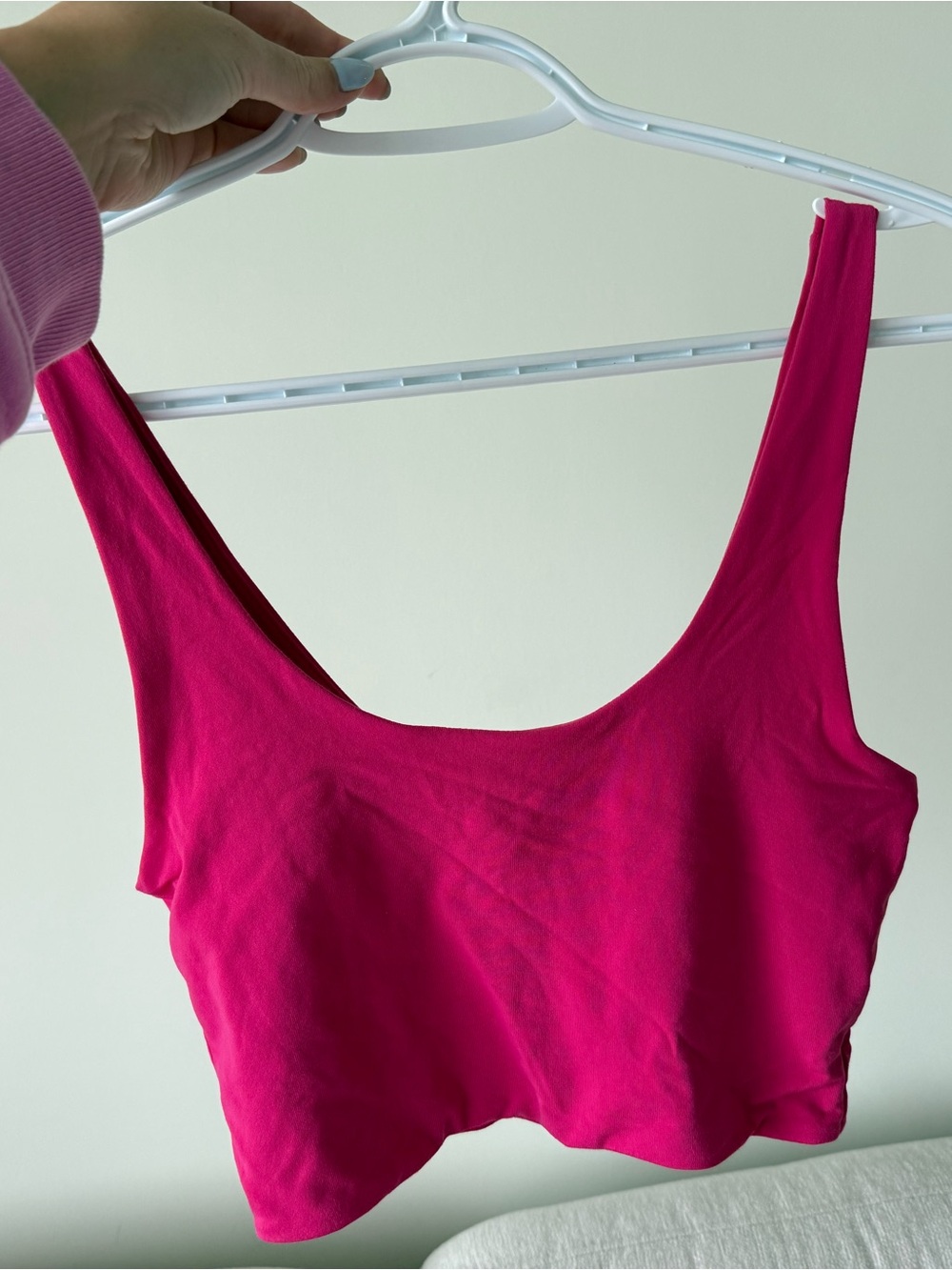 Babaton Contour Bright Fuchsia Tank Crop Top